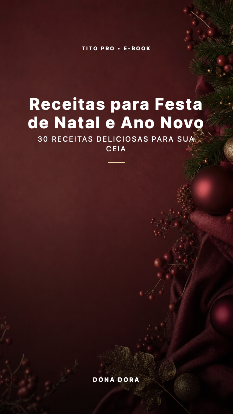 Receitas para Festa de Natal e Ano Novo